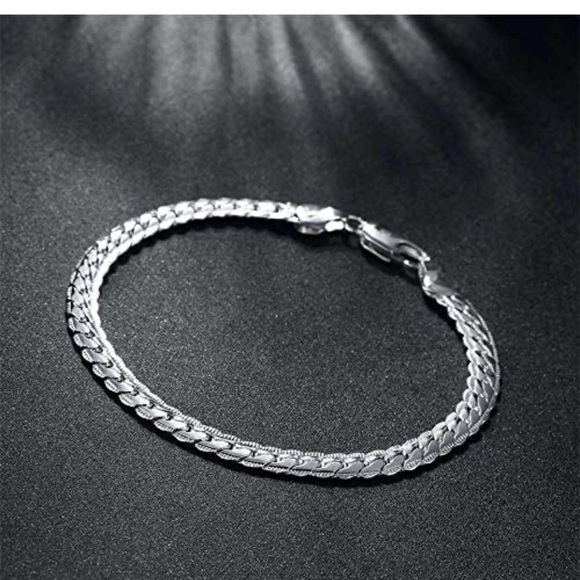 🎁NEW BRACELET 🎁UNISEX. 925 STERLING SILVER - Picture 4 of 6